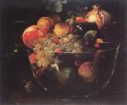 Napoletano, Filippo Kubler, pleased with fruits oil on canvas